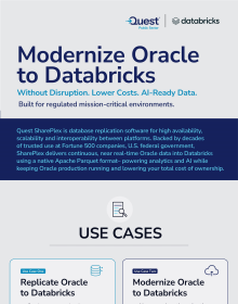 Modernize Oracle to Databricks with Quest SharePlex