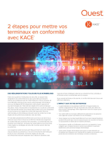 2 étapes pour mettre vos terminaux en conformité avec KACE