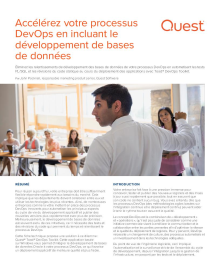 Accélérez votre processus DevOps en incluant le développement de bases de données