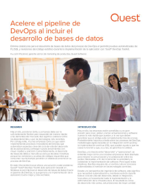 Acelere el pipeline de DevOps al incluir el desarrollo de bases de datos