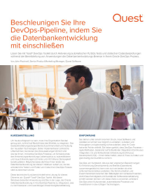 Beschleunigen Sie Ihre DevOps-Pipeline, indem Sie Datenbankentwicklung einschließen