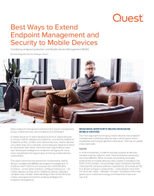 Best Ways to Extend Endpoint Management and Security to Mobile Devices