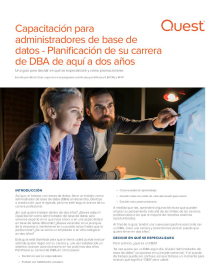 Capacitación para administradores de base de datos - Planificación de su carrera de DBA de...