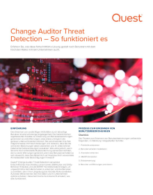Change Auditor Threat Detection – So funktioniert es