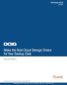 DCIG Report - Choosing the Best Cloud Storage for Data Protection