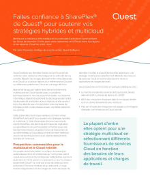 Faites confiance à SharePlex® de Quest® pour soutenir vos stratégies hybrides et multiclou...