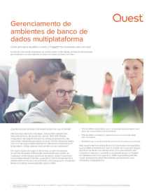 Gerenciamento de ambientes de banco de dados multiplataforma