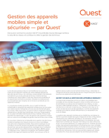 Gestion des appareils mobiles simple et sécurisée — par Quest