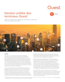 Gestion unifiée des terminaux Quest