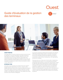 Guide d’évaluation de la gestion des terminaux