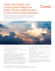 Halten Sie Kosten und Leistung beim Migrieren lokaler Oracle-Datenbanken in die Cloud im G...