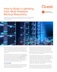 How to Build a Lightning-Fast, Multi-Petabyte Backup Repository