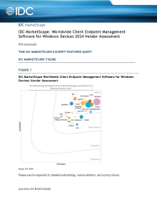 IDC MarketScape Worldwide Client Endpoint Management Software for Windows Devices 2024 Ven...