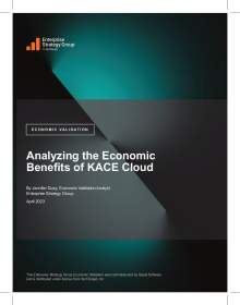 Analyzing the Economic  Benefits of KACE Cloud
