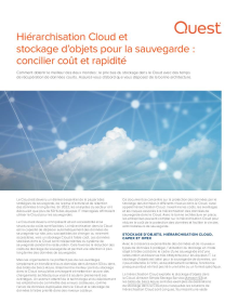 Hiérarchisation Cloud et stockage d’objets pour la sauvegarde : concilier coût et rapidité