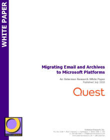 Migrating Email and Archives to Microsoft Platforms