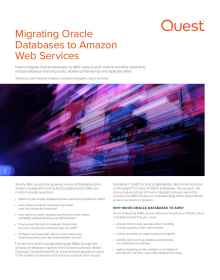 Migrating Oracle Databases to Amazon Web Services