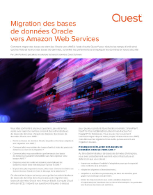 Migration des bases de données Oracle vers Amazon Web Services