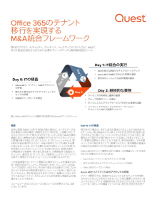 Office 365のテナント移行を実現するM&A統合フレームワーク