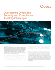 Overcoming Office 365 Security & Compliance Auditing Challenges