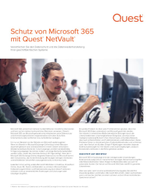 Schutz von Microsoft 365 mit Quest NetVault