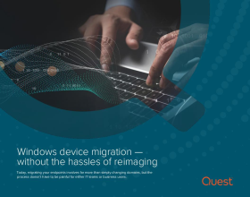 Windows device migration without the hassles of reimaging