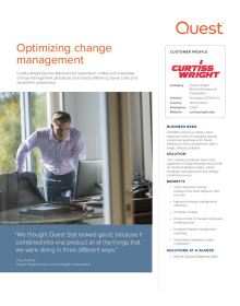 Curtiss-Wright Electro-Mechanical Corporation: Optimizing change management