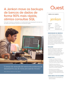 A Jenkon move os backups de bancos de dados de forma 90% mais rápida