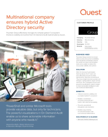 Multinational company ensures hybrid Active Directory security
