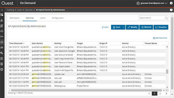 Hybrid auditing