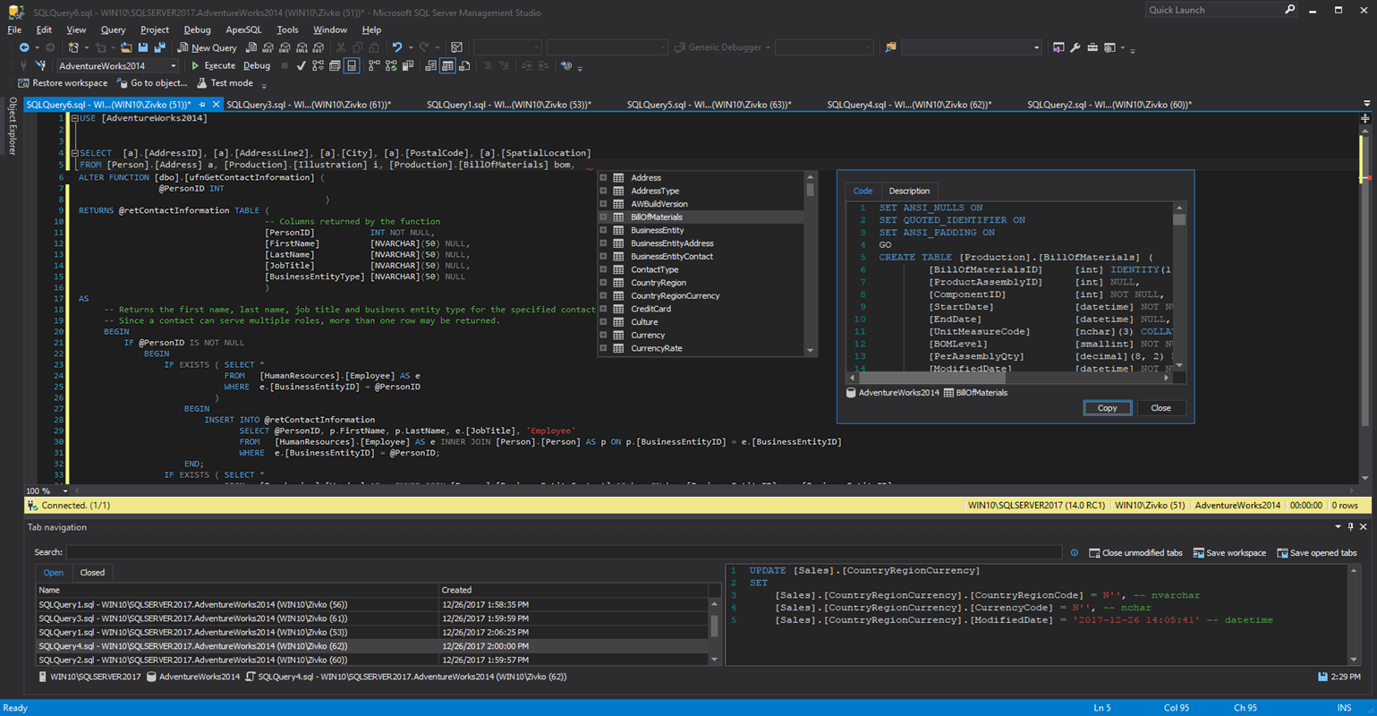 ApexSQL Complete