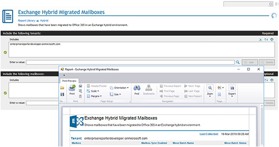 Enterprise Reporter for Exchange