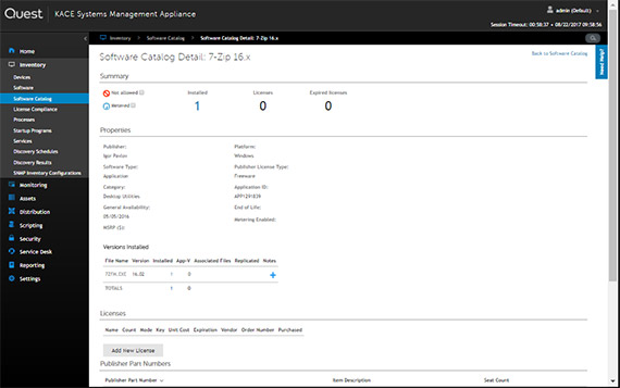 Gestion des licences logicielles