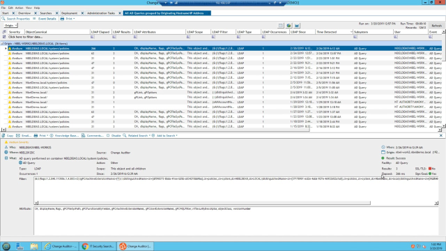 Overview of Change Auditor for Active Directory Queries