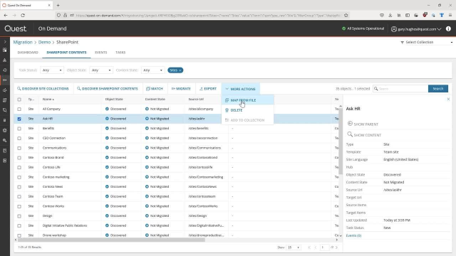 See how to migrate SharePoint content using On Demand Migration